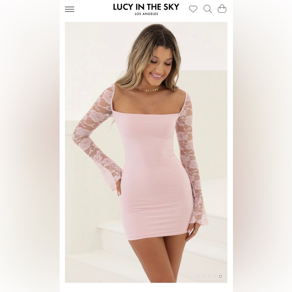 Lucy in the Sky Pink Floral Dress
